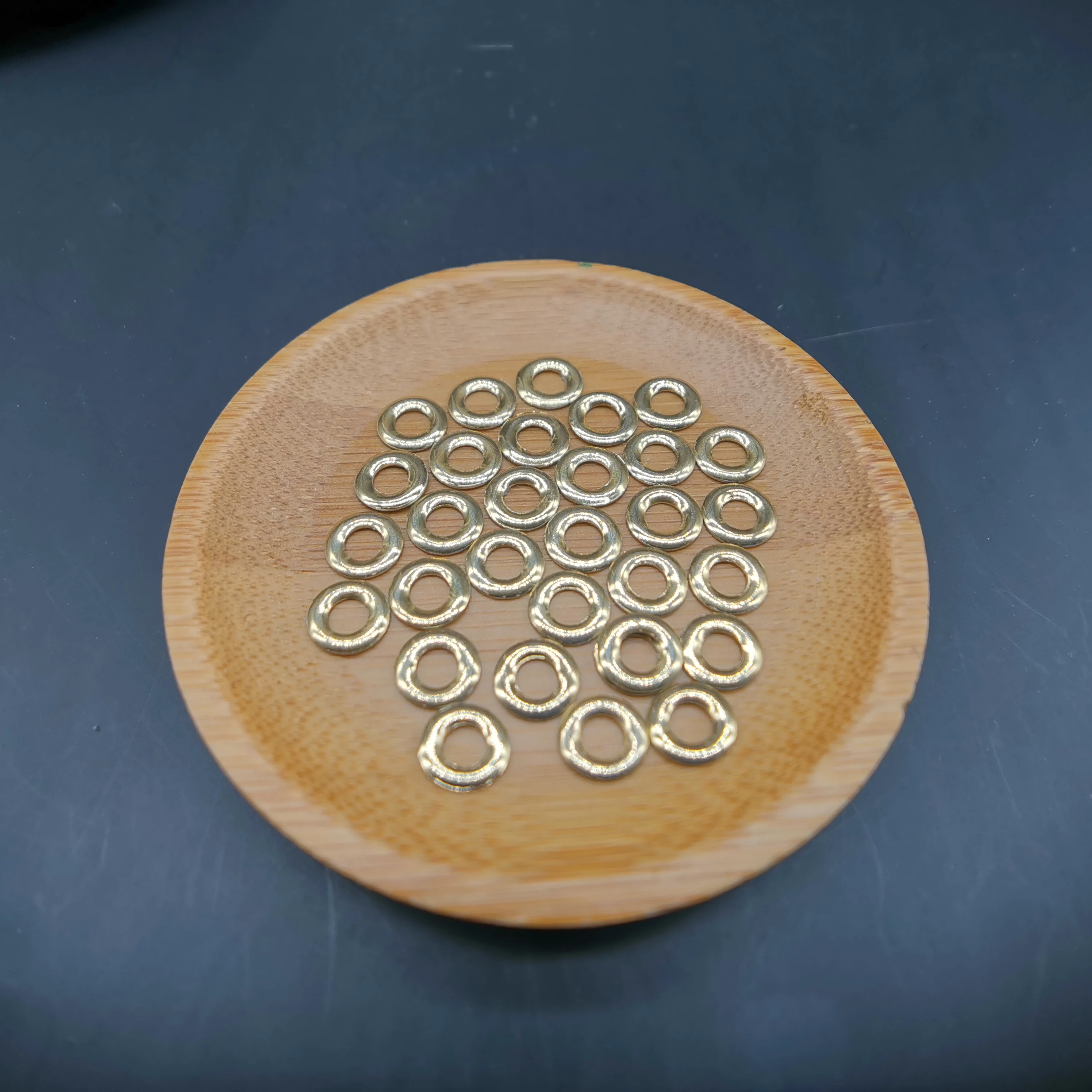 Золотистые звездочки с горячей фиксацией 7 мм круглые кольца шпильки рукоделие