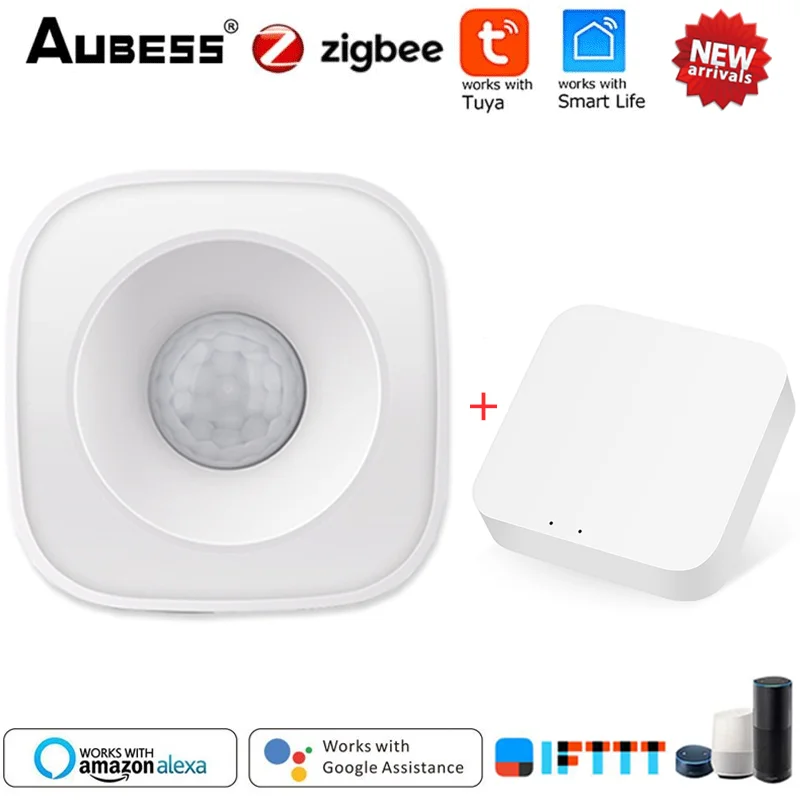 

Tuya/ZigBee PIR Detector WIFI Motion Sensor Smart Life App Passive Infrared Intruder Movement Alarm Detection For Home Security