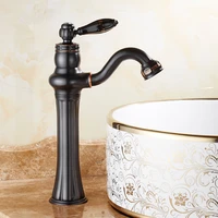 bathroom faucet antique black bronze finish basin sink faucet single handle faucet brass mixing faucet low style hardware