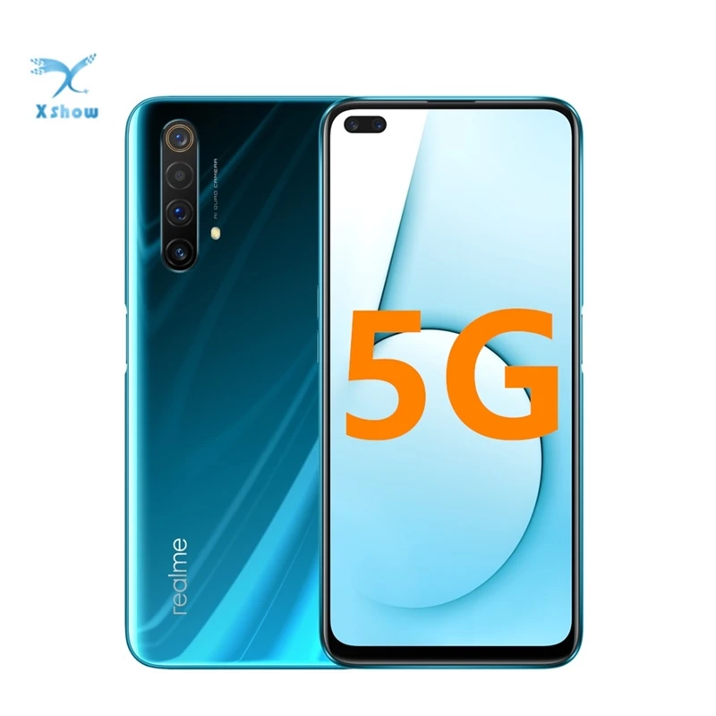 Оригинальный Realme X50 5G Смартфон Snapdragon 76 6 57 дюйма разрешение Full Экран NFC 64MP камер 4200