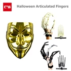 Маска для косплея, аксессуары для Хэллоуина, сочлененные пальцы, страшная маска на Хэллоуин, Рождество, вечеринку, подарок для взрослых, детей, тематическая маска для фильма