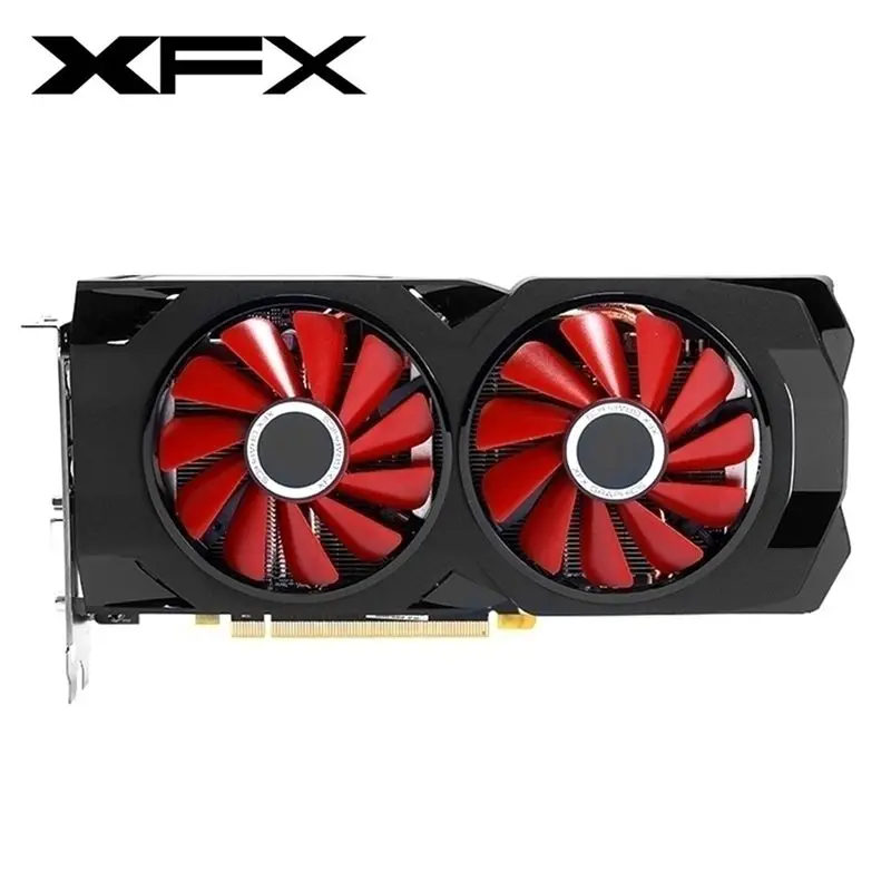 Графическая карта XFX RX 570 8 ГБ, GPU AMD Radeon RX570 4 ГБ 8 ГБ, видеоэкран, карты для PUBG, настольный ПК, игровая карта RX580 590 GDDR5