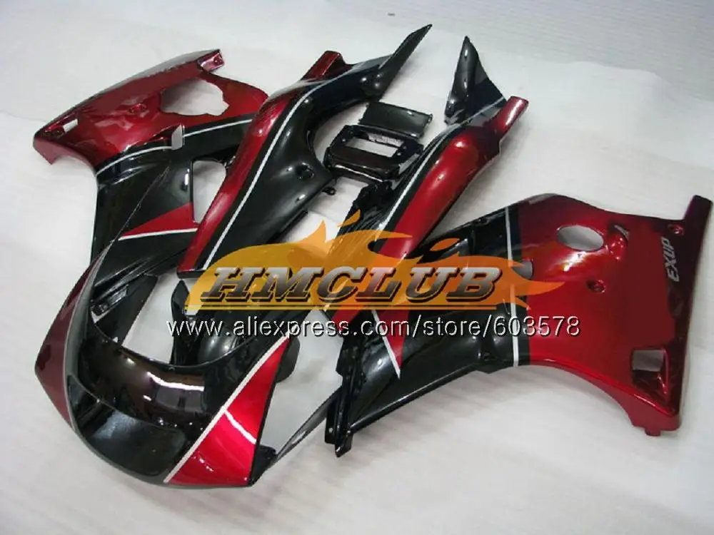 No. 13 Корпус для YAMAHA FZR250R FZRR FZR 250 250R 1986 1987 1988 1989 124CL. 21 красный, белый FZR250RR FZR-250 FZR250 86 87 88 89 обтекатель - Цвет: No. 13