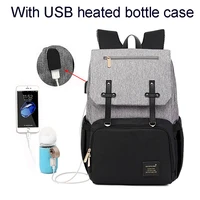 mummy diaper bag backpack with usb charging port heating bottle casetravel nappy bags maternity bag with bottle warmer case