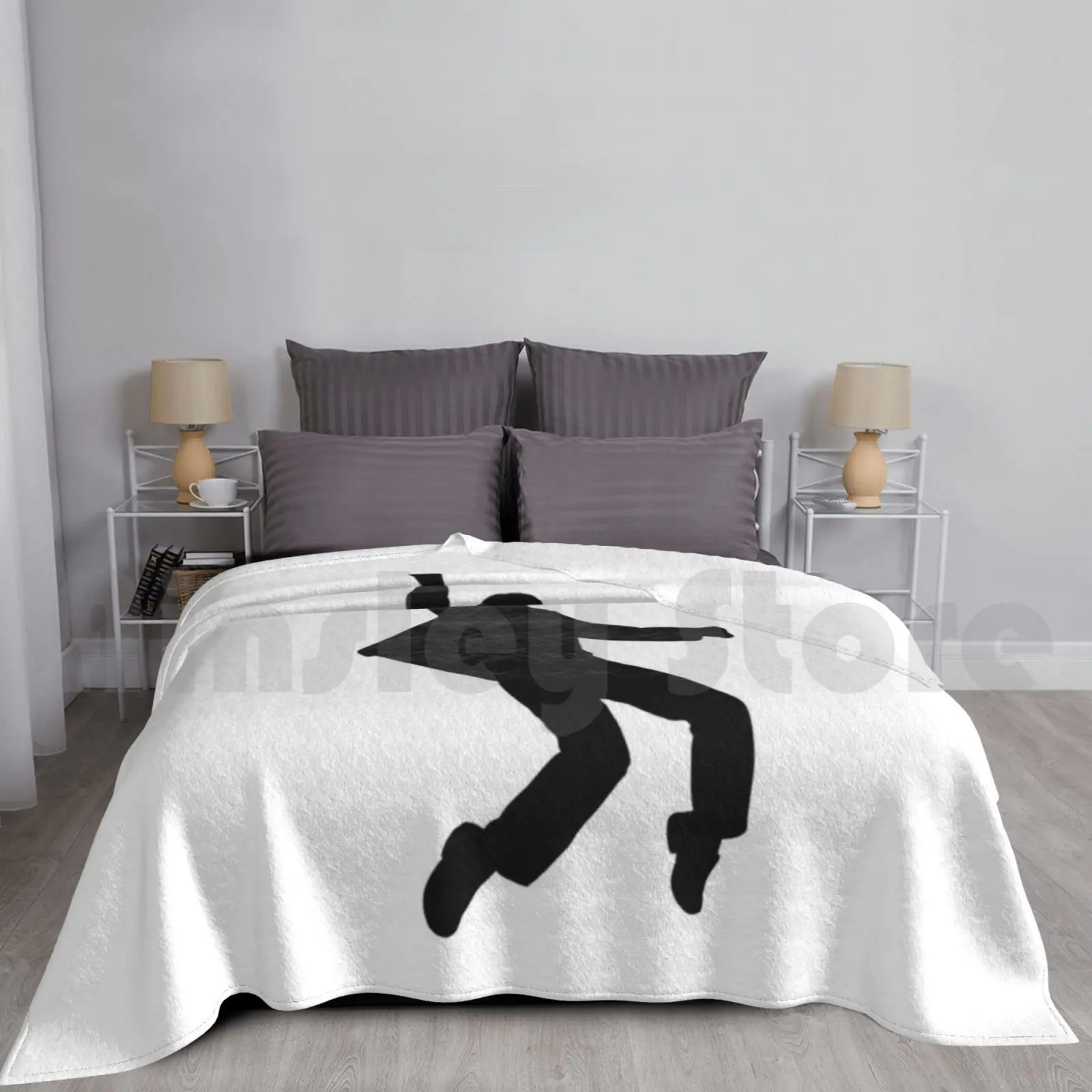 

Elvis Presley Silhouette Blanket For Sofa Bed Travel Elvis King Rock N Roll Music Vintage Idol Outline