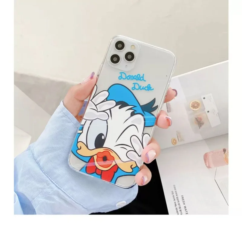 Чехол для телефона прозрачный из ТПУ с изображением Диснея Микки и Минни iPhone 13 12
