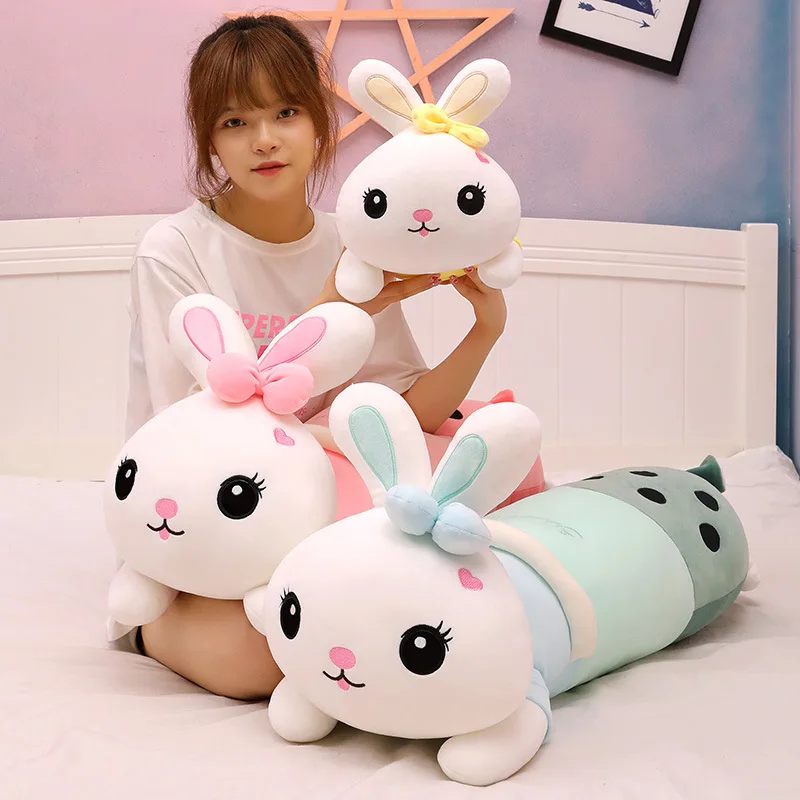 

Creative Milk Tea Cup Rabbit Plush Stuffed Soft Toys Sleeping Pillow Animals Children Girlfriend Birthday Gift Kawaii Room Decor