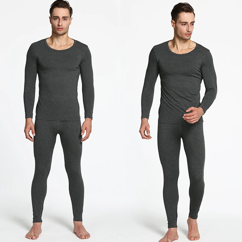 

Men Undershirts Long Johns Pajama Thermal Sleepwear Long Sleeve Underwear Leggings Trousers Lounge Wear Pyjamas Nightwear 3XL