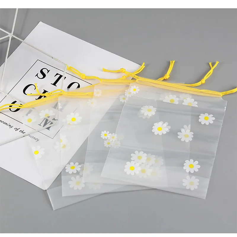 50 шт./лот конфетные мешки с хризантемами маленькие подарочные пакеты для