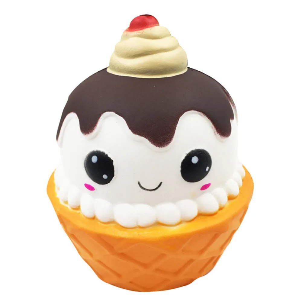 

HIINST Cartoon Chocolate Cake Slow Rising Stress Reliever Squishy Toys Cute Cream Scented Decompression Toys