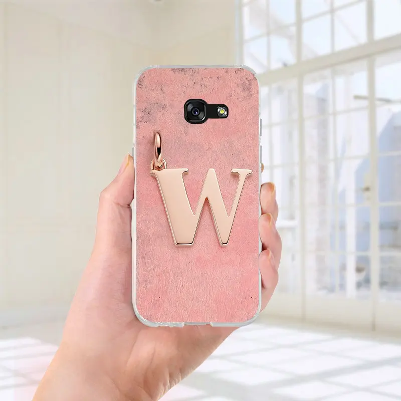 Для Samsung Galaxy A3 A5 A7 J2 J3 J4 J6 J5 J7 J8 Coque чехол мягкий, ТПУ силиконовый чехол для мобильного телефона чехлы буквы алфавита