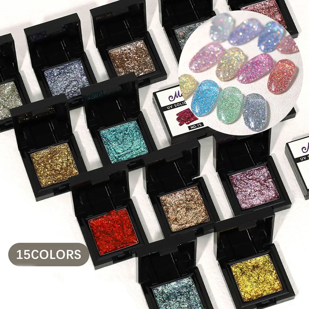 

Nail Glitter Manicure Tool SemiPermanent Nail Varnishes Nail Art Gel Glitter Shell Gel Phototherapy glue 3D Gel Polish