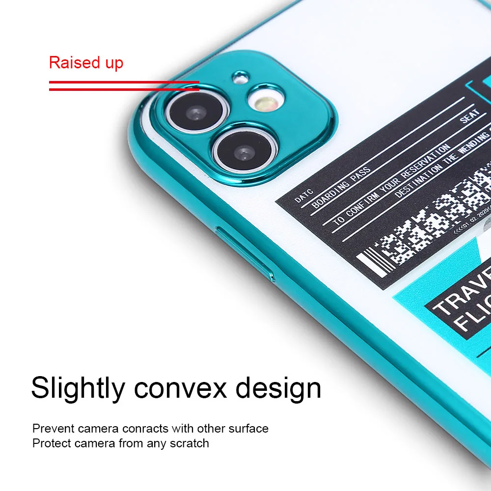 Роскошный защитный бампер для камеры прозрачный чехол телефона iPhone 11 Pro Max XS XR 7 8