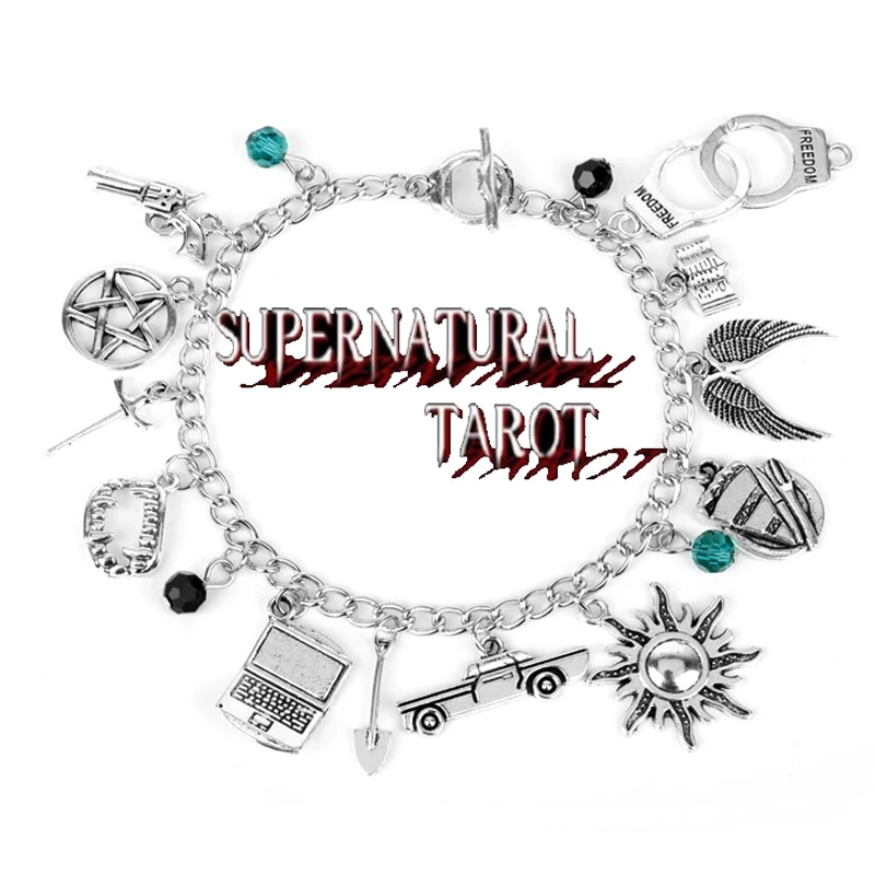 Браслет в стиле фильма сверхъестественное Миниатюрный пистолет Звездный меч