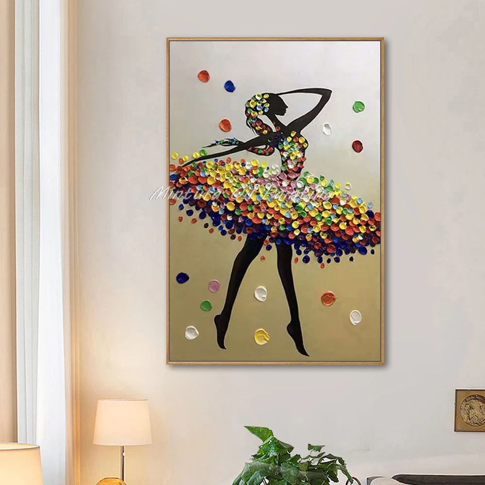 Картина маслом на холсте без рамки ручная роспись|Рисование и каллиграфия| |