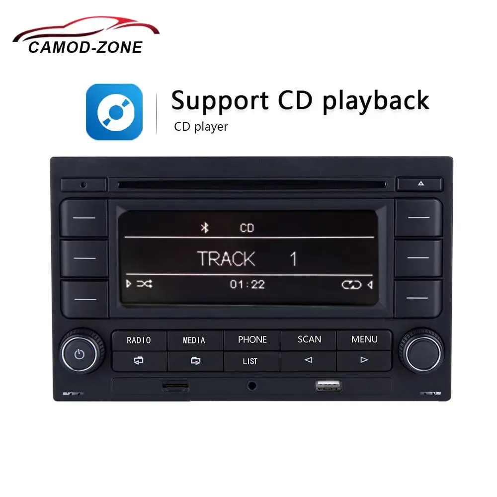 Автомагнитола Bluetooth RCN210 CD-плеер USB MP3 AUX 31G 035 185 для VW Polo 9N Golf Jetta MK4 Passat B5 RCN 210