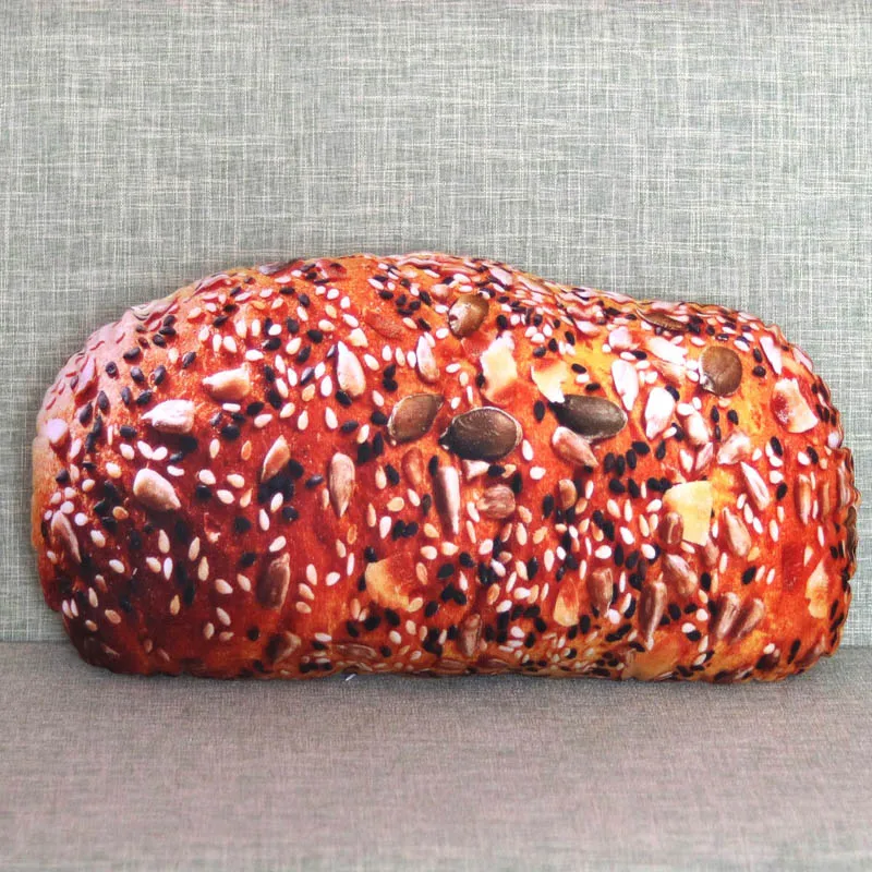 sesame bread Имитационный хлеб, декоративная подушка для дивана, стула, плюшевые игрушки, мягкая кукла, декор детской комнаты, подушки, подушки для автомобиля - Цвет: sesame bread