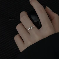 elegant sweet heart rings for women girl jewelry korea vintage high quality silver color open ring trendy