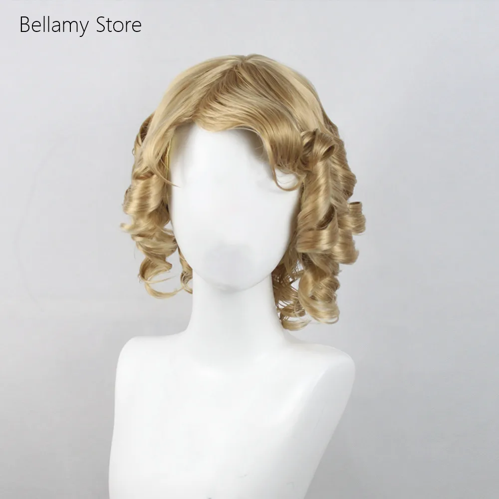 

Identity V COS Fireflies in midsummer 22-color short curly hair custom-made false hair Cosplay hairwear Wig+Wig Cap