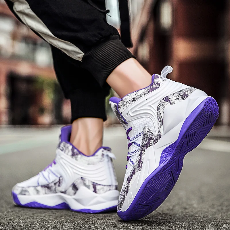 Баскетбольная обувь Мужская Спортивная Высокие Топы Мужские баскетбольные