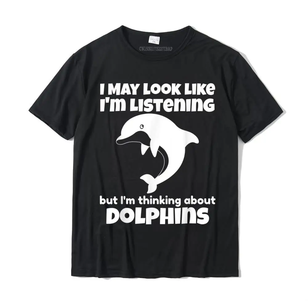 

Я думаю о Дельфинах, забавные рандомные мужские футболки, облегающие топы для фитнеса, хлопковые повседневные рубашки