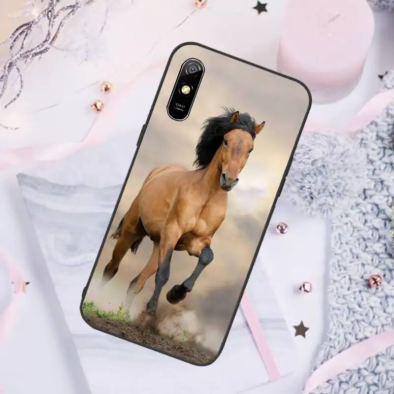 

Horse Animal Running cool Phone Case For Xiaomi Redmi note 7 8 9 pro 8T 9A 9S Mi Note 10 Lite pro