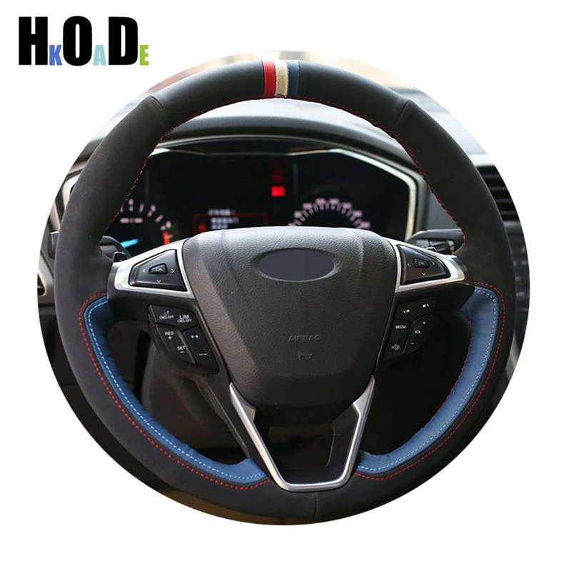 

Car Steering Wheel Cover For Ford Fusion Mondeo 2013 2014 EDGE 2015 2016