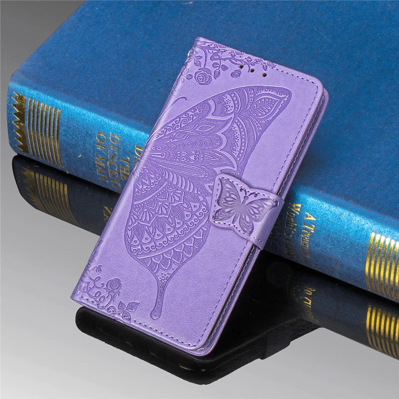 3D Flower Flip leather case on For Samsung A20 Case back phone Galaxy A 20 SM-A205F A205 A205F Cover | Мобильные телефоны и