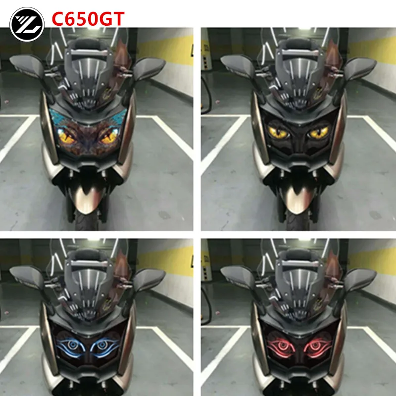 Motorcycle Accessories Front Fairing Headlight Guard Sticker Head light protection Sticker for BMW C650GT 2012-2016 2015 2014 13