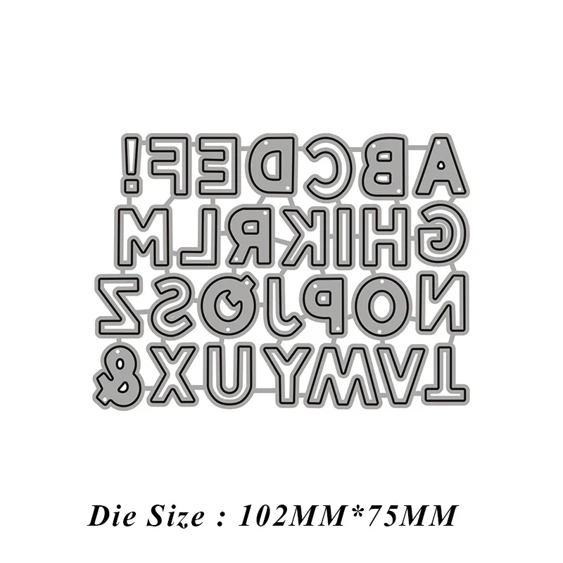 

26 Uppercase English Letter Metal Cutting Dies 2021 New Diy Molds Scrapbooking Paper Making Die Cuts Crafts