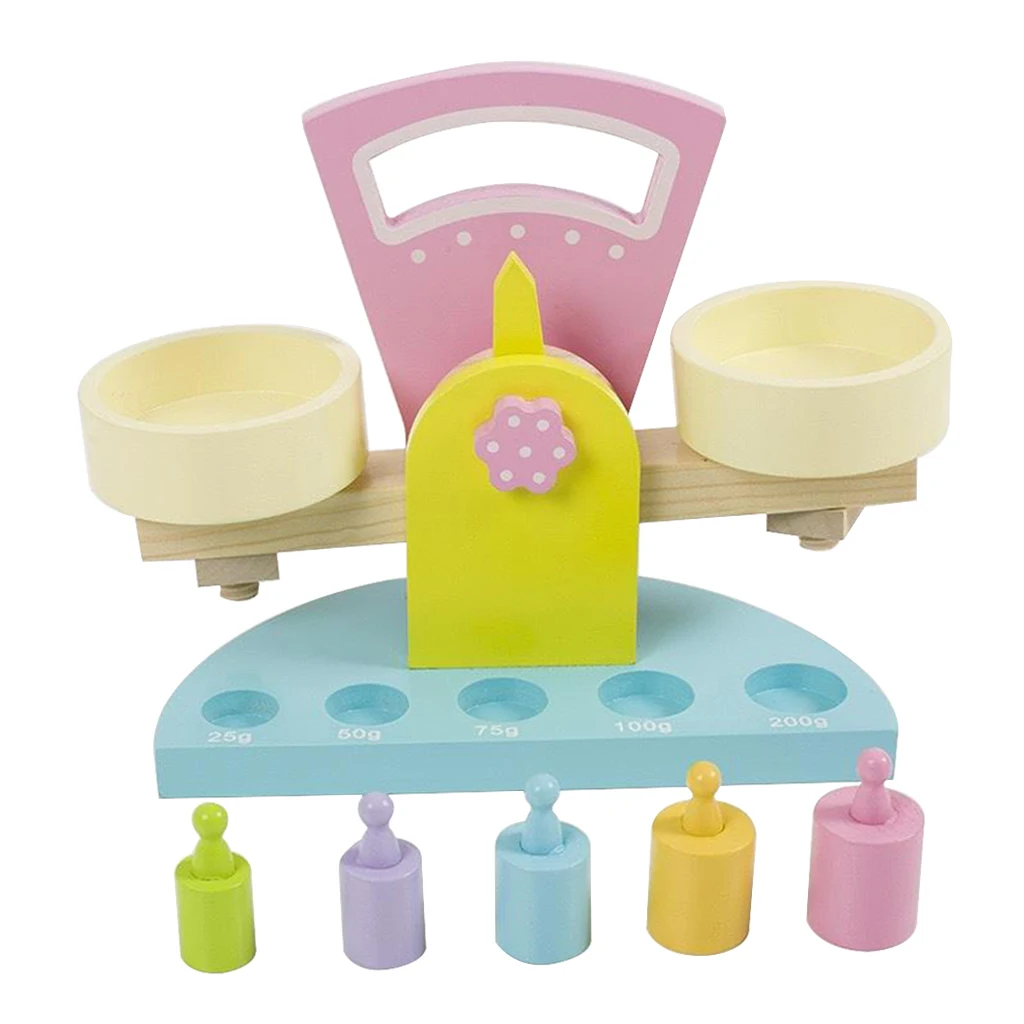 

Wooden Balance Toys Scale Kids Toddler Educational Toys Preschool Early Learning Development Math Game Toys Gift