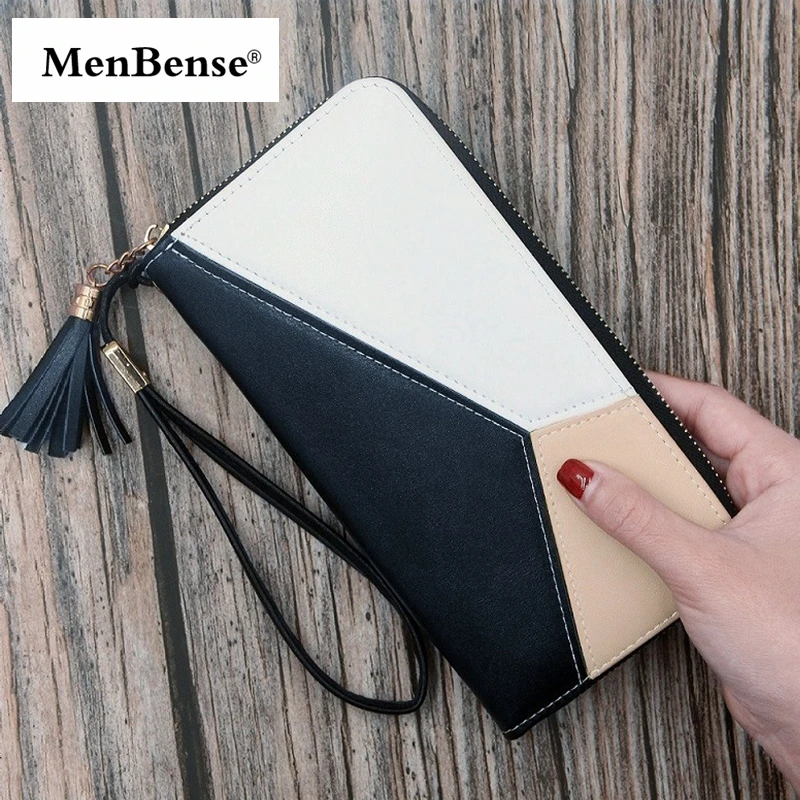 Новый Модный Маленький милый кошелек в стиле пэчворк женские короткие кожаные