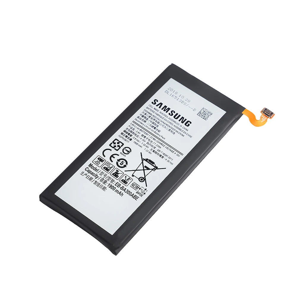 100% Оригинальная Аккумуляторная батарея Φ для Samsung Galaxy A3 A300 EB BA300ABE A300FU A300G A300HQ A300M