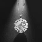 Кулон-Таро-карта COOLTIME из нержавеющей стали, ожерелье для мужчин и женщин, винтажное ожерелье с цепочкой мажоркана, подарочные украшения на день рождения