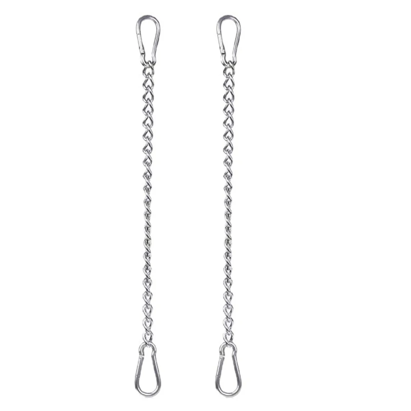 

2 Pieces Of Hanging Chair Chain Hook Carabiner 304 Stainless Steel Chain Swing Sandbag Hanging Hammock