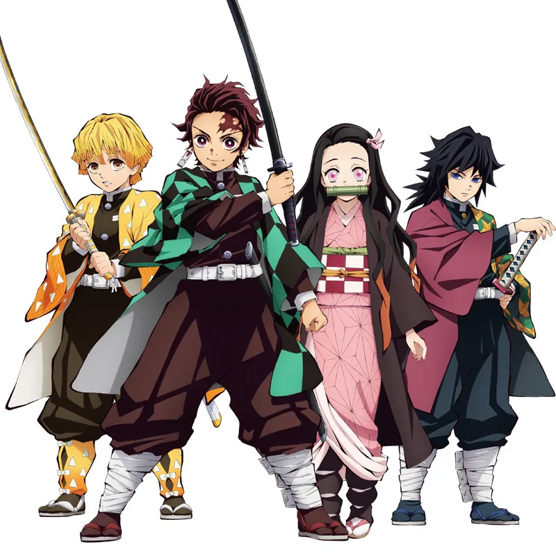 Аниме Demon Slayer косплей костюмы для мужчин и женщин Kamado Tanjirou/Agatsuma Zenitsu/Tomioka Giyuu/Kochou