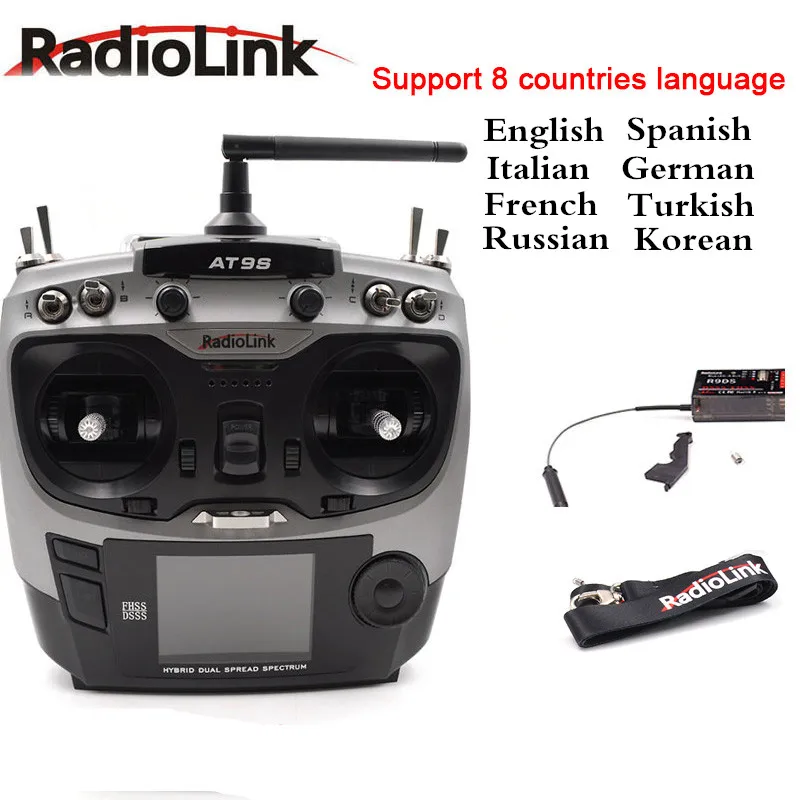 Система дистанционного управления Radiolink 2 4G AT9s 9CH TX & S.BUS R9DS приемник для РУ хобби