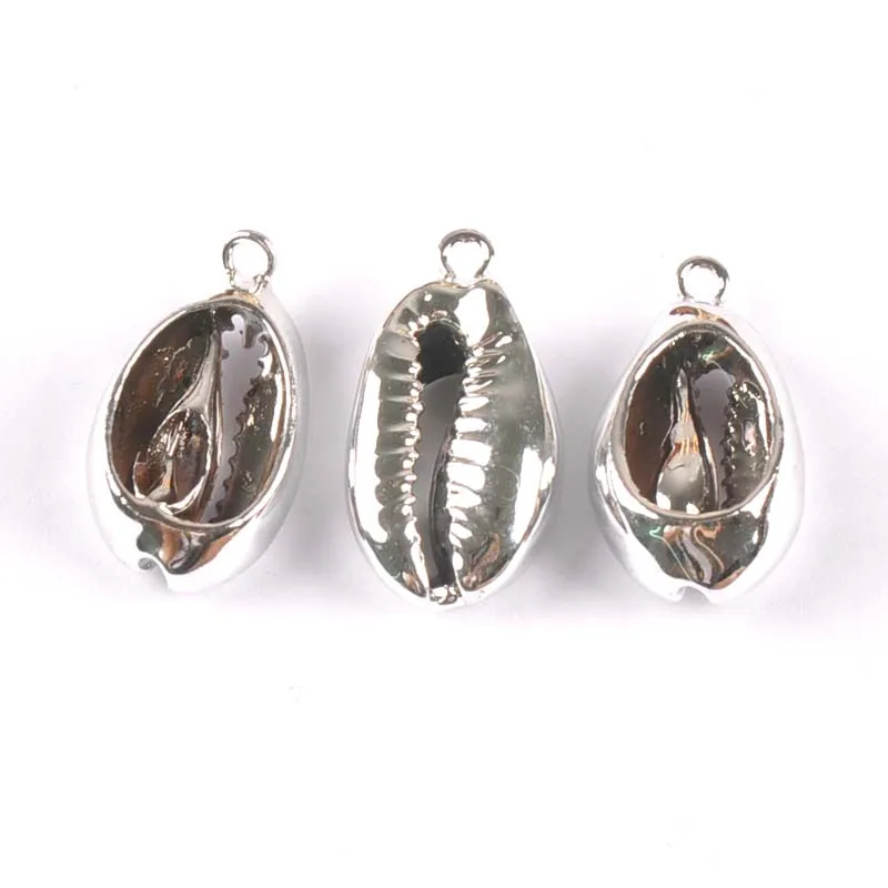 16-20mm charms Shell Golden/silver Plated for DIY handmade pendant bracelet SeaShells Home decoration 5pcs TRS0347 | Дом и сад