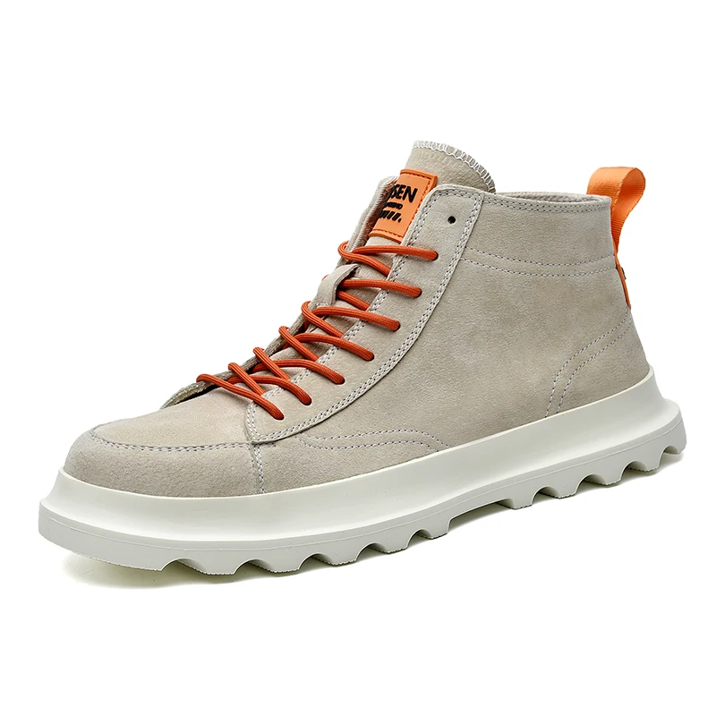 Новая весенняя Мужская обувь Ботинки Martin рабочие короткие ботинки мужская