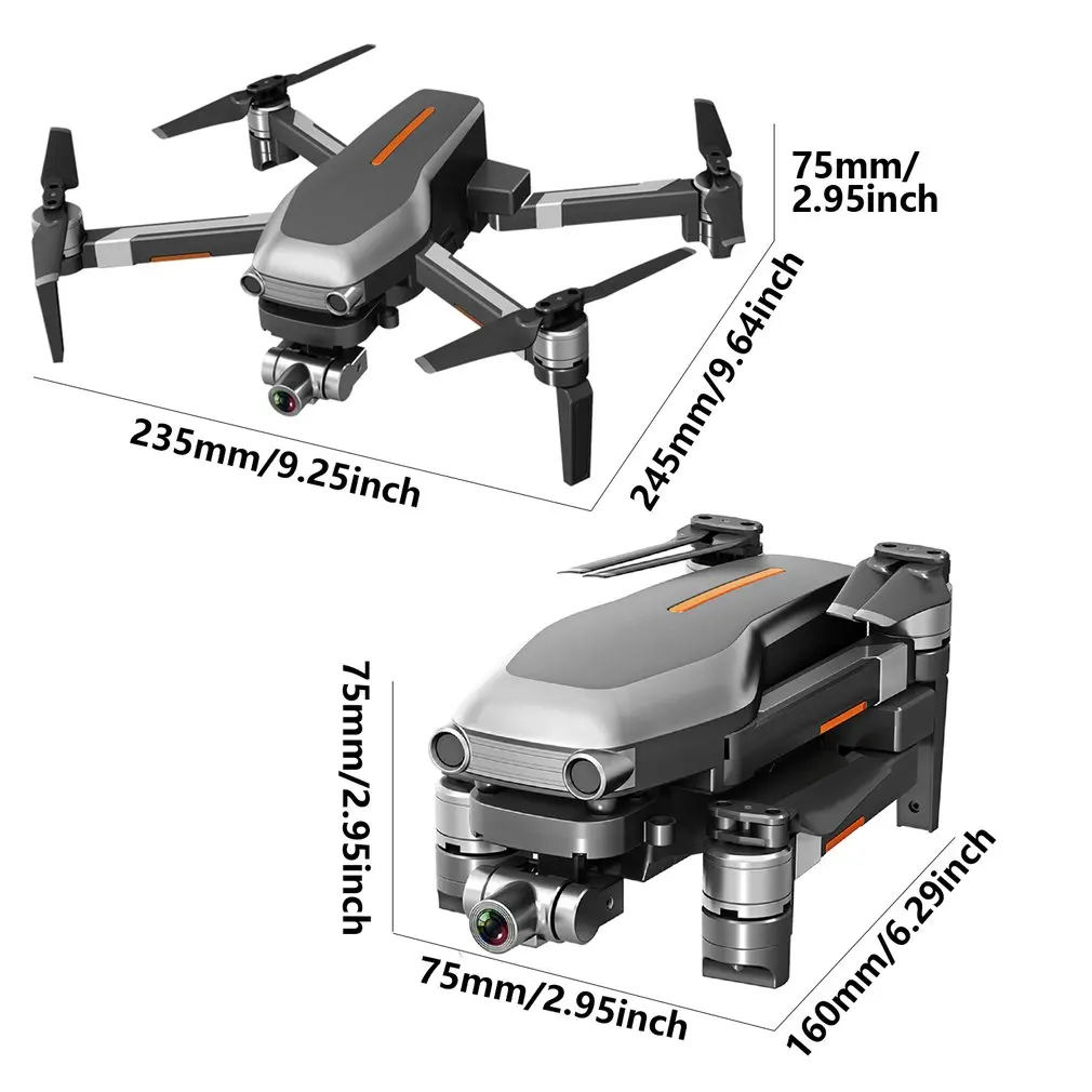 

L109 PRO GPS Drone Wifi FPV 4K Camera 2.4Ghz 4CH Brushless RC Quadcopter With 2-axis Gimbal Anti-shake With Transmitter