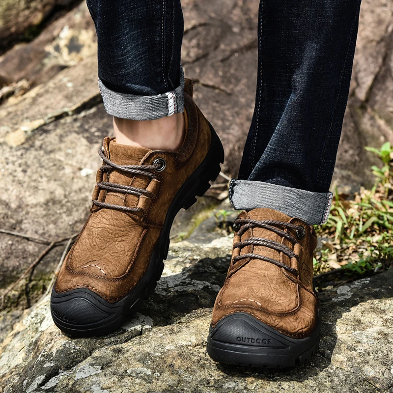 

Mountaineering Outdoors Hiking Shoes Men Trekking Shoes 2019 Athletic Sport Shoes Masculine Black Autumn Zapatos Hombre