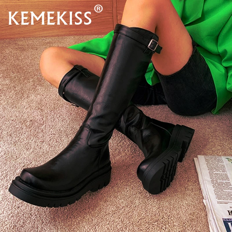 

Женские длинные сапоги на платформе KemeKiss, размеры 34-43