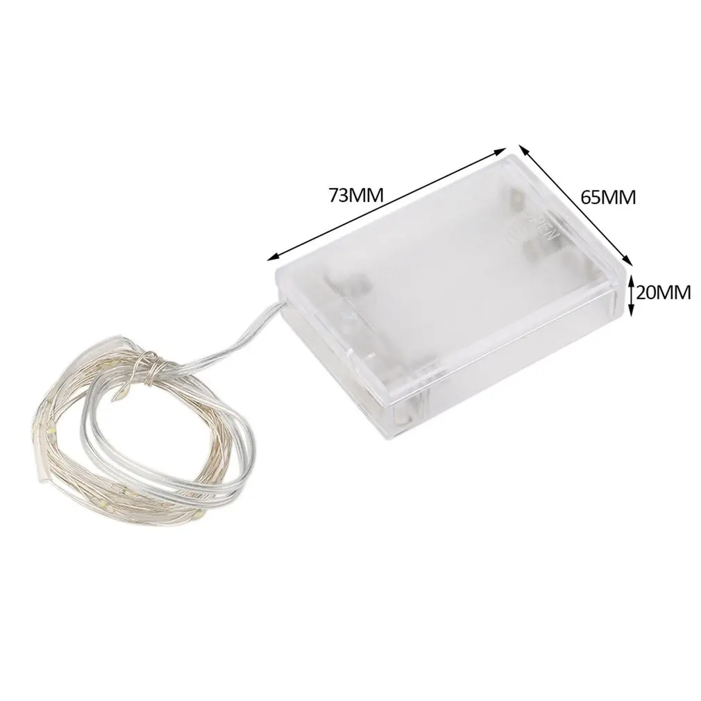 

10M 100 LED 3AA Battery Silver Wire christmas lights Fairy Lamp Decorative Light With 8 Function Remote Control And Battery Box