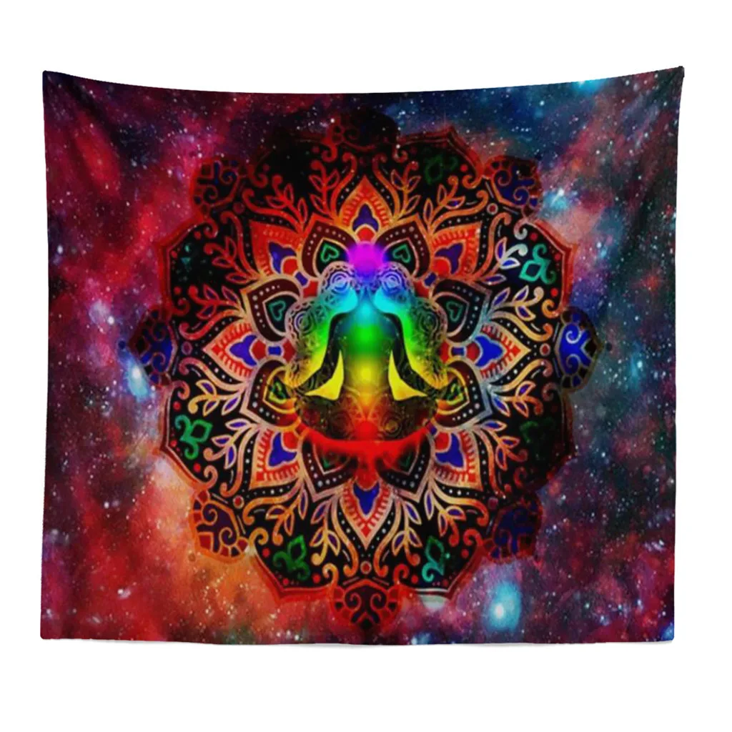 Гобелен настенный полиэстер Индийский Мандала узор одеяло домашнее украшение