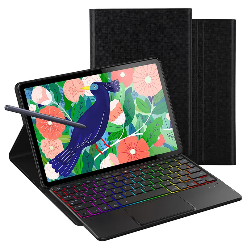 Чехол с клавиатурой подсветкой для планшета Samsung Galaxy Tab S7 + 12 4 дюйма/S7 11 дюймов/A8 |