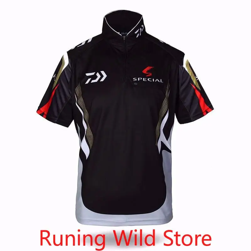

Sports Brand Fishing Clothes 2022 New Fishing Shirt Short Sleeves Breathable Quick-dry Anti-UV Fishing Clothing
