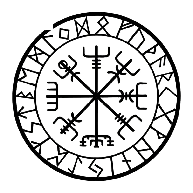 

15cm*15cm Originality Compass Rune Vinyl Car-styling Decal Motorcycle Car Sticker