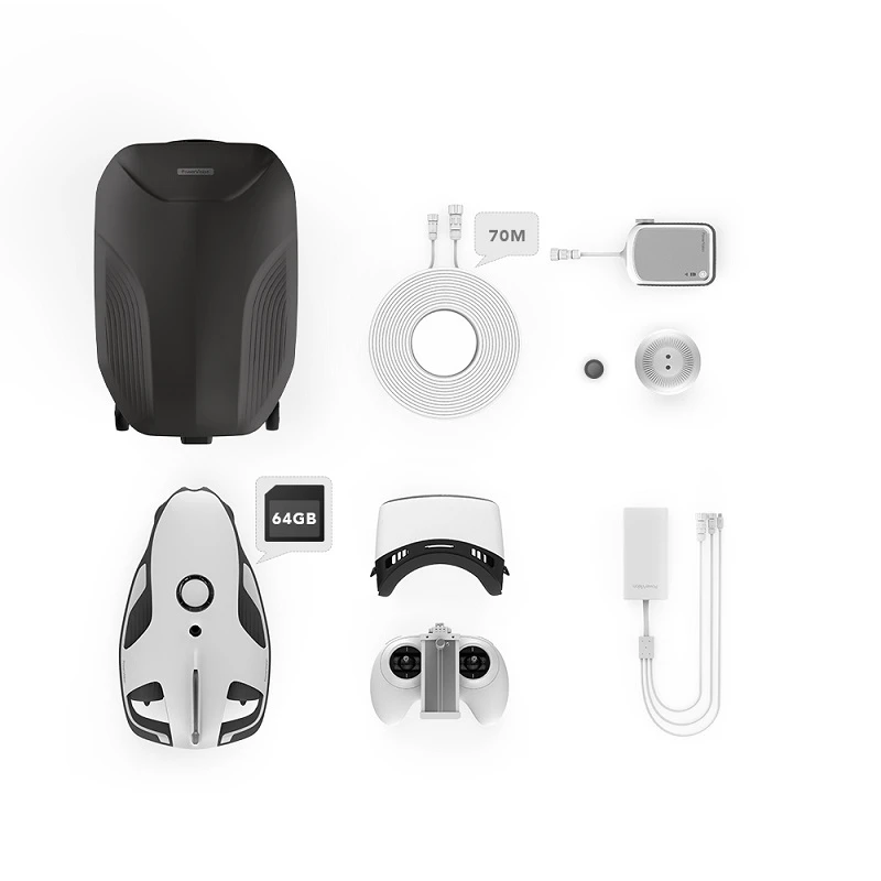 Оригинальный Новый PowerVision PowerRay волшебник с подводной камерой Дрон рыболокатор Rc