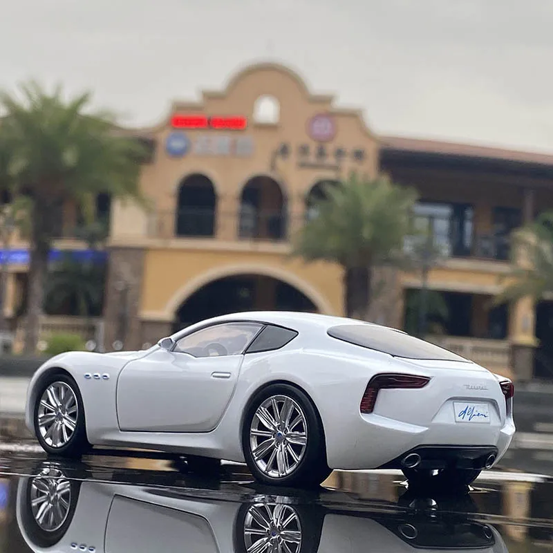 

1:32 Maserati Alfieri Sports Alloy Car Model Diecasts Metal Toy Vehicles Car Model Sound and light Simulation Car Toys Kids Gif