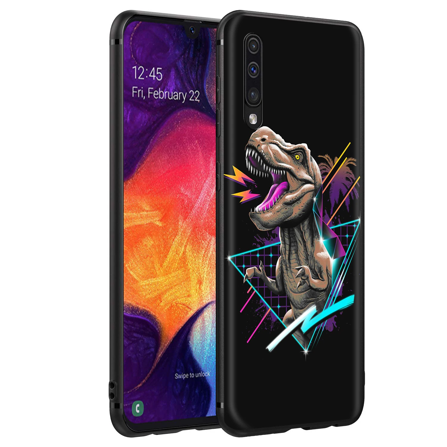 Cute Cartoon Dinosaur Case for Samsung Galaxy A7 A8 A9 A10 A20 A30 A40 A50 A70 S10 Plus S20 Ultra Note 10 Lite A51 A71 A81 A91 | Мобильные